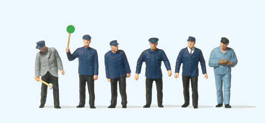 Preiser 14118 German Railway Staff Era III (6) Standard Figure Set HO