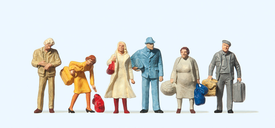 Preiser 14133 Waiting Passengers (6) Standard Figure Set HO