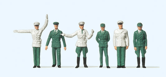 Preiser 14146 German Police (6) Standard Figure Set HO