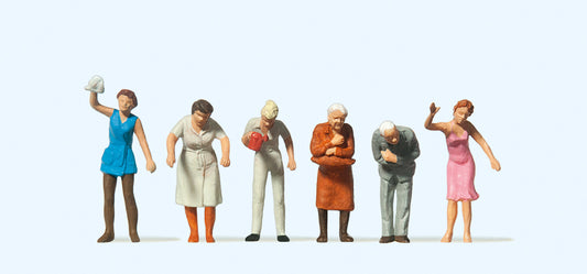 Preiser 14148 At the Window (6) Standard Figure Set HO