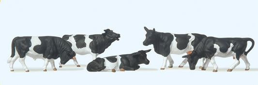 Preiser 14155 Cows (5) Standard Figure Set HO