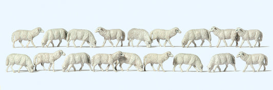 Preiser 14161 Sheep (18) Standard Figure Set HO