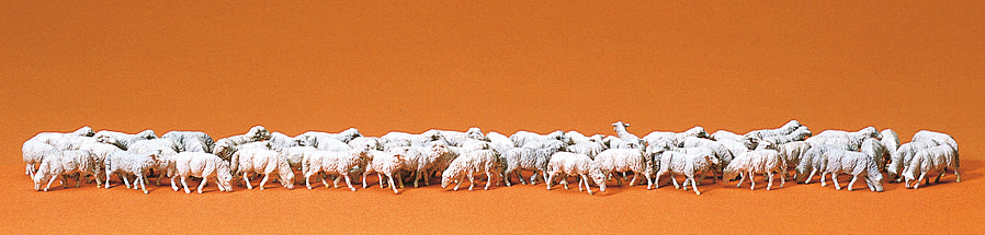 Preiser 14411 Sheep (60) Standard Figure Set HO