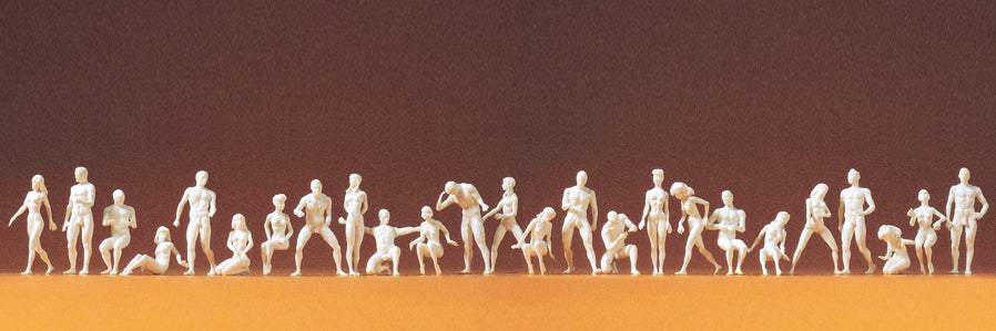 Preiser 16400 Adam and Eve Combination Kit (26) Unpainted HO