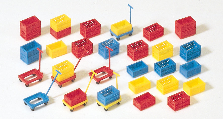 Preiser 17113 Plastic Crates/Boxes Kit HO