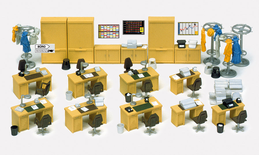 Preiser 17184 Office Interior Kit HO