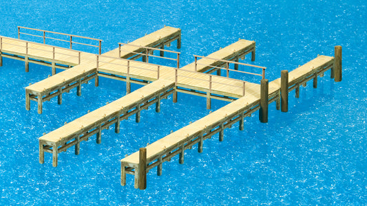 Preiser 17315 Pontoon/Landing Stage Kit HO