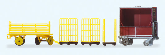 Preiser 17702 German Postal Carts (5) HO