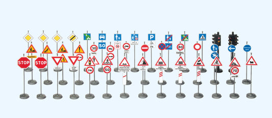 Preiser 18206 French Road Traffic Signs Kit HO