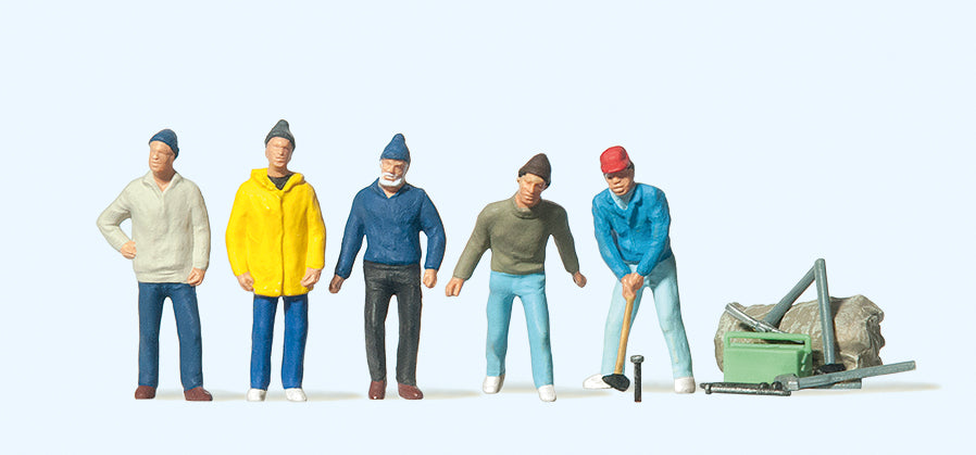 Preiser 20261 Circus Workers (5) Figure Set HO