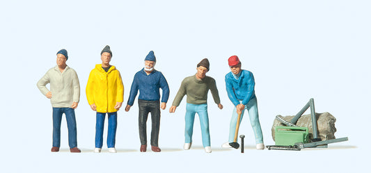 Preiser 20261 Circus Workers (5) Figure Set HO