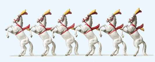 Preiser 20382 Circus Show Horses (6) Figure Set HO