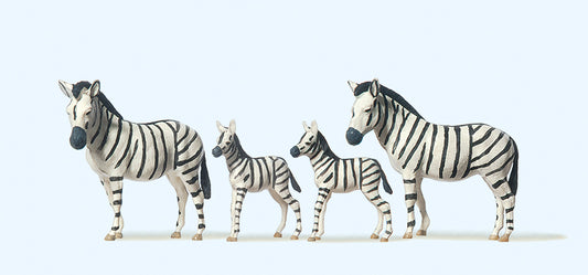 Preiser 20387 Circus Zebras (4) Figure Set HO