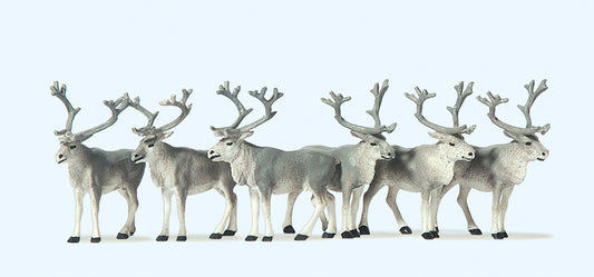 Preiser 20394 Circus Reindeers (6) Figure Set HO