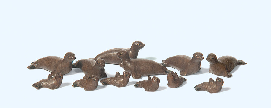 Preiser 20395 Circus Seals (12) Figure Set HO