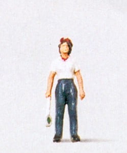 Preiser 28005 Railway Female Platform Despatcher Figure HO