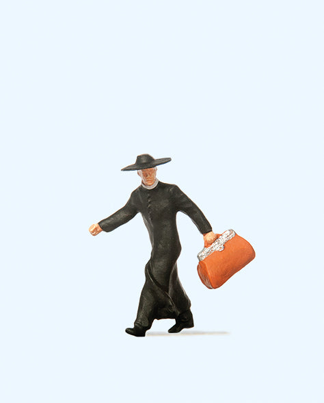 Preiser 28015 Priest in a Hurry Figure HO
