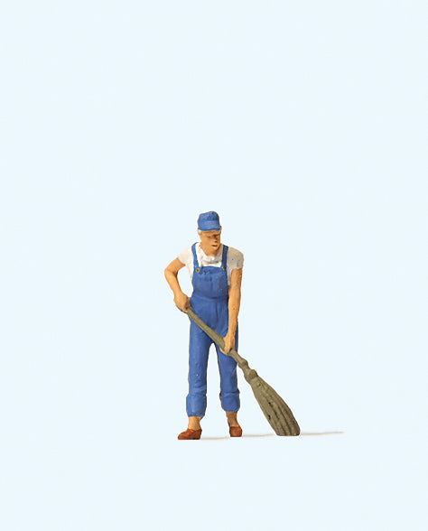 Preiser 28097 Sweeping the Floor Figure HO