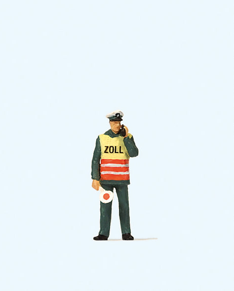 Preiser 28100 Customs Officer in Safety Vest Figure HO