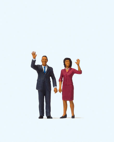 Preiser 28144 President Obama and the First Lady Figure HO