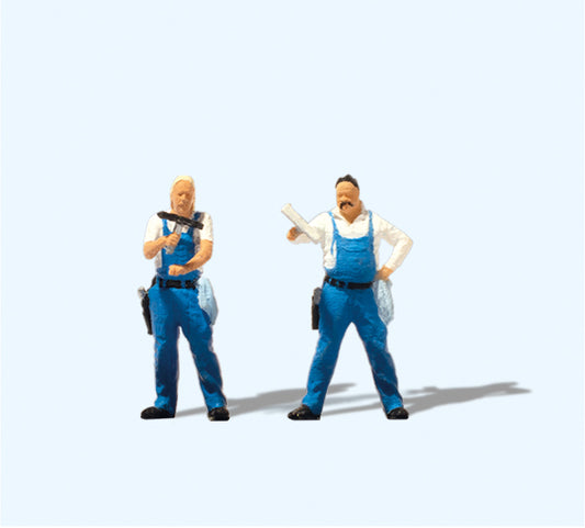Preiser Window Cleaners (2) Figure Set HO Gauge PR28265