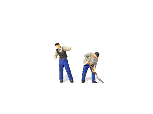 Preiser RhB Engine Driver & Fireman Figure Set PR28276 HO Gauge
