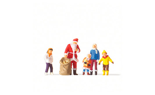 Preiser 29098 Father Christmas with Children Figure HO