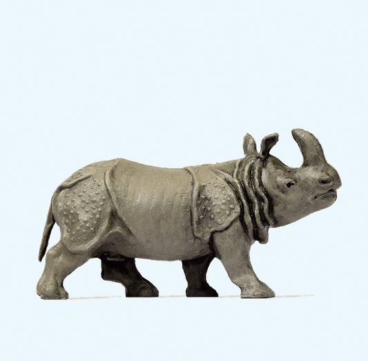 Preiser 29501 Indian Rhinoceros (Head Up) Figure HO