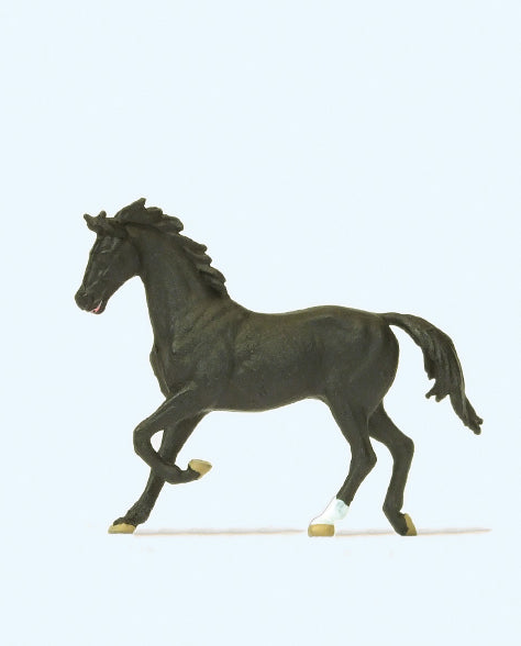 Preiser 29525 Black Horse Figure HO