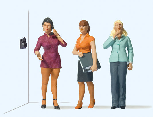 Preiser 44922 Ladies in the Office (3) Figure Set G Gauge