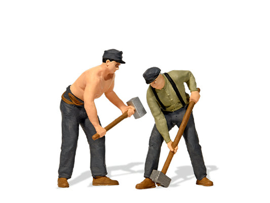 Preiser Track Workers (2) Figure Set PR44944 G Gauge