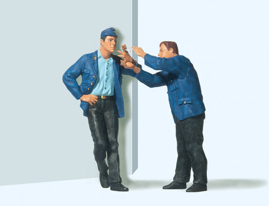 Preiser 45006 Railway Workers Smoking (2) Figure Set G Gauge