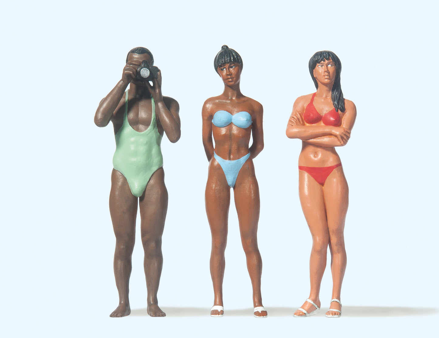 Preiser 45013 Photographer and Bathers (2) Figure Set G Gauge