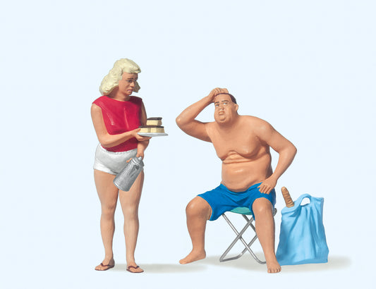 Preiser 45111 Camping Couple (2) Figure Set G Gauge