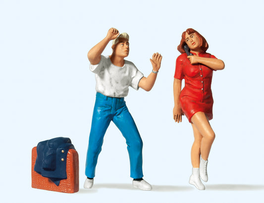 Preiser 45129 At the Telephone Box (2) Figure Set G Gauge