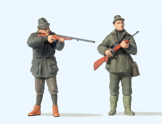 Preiser 45135 Hunstmen Standing (2) Figure Set G Gauge