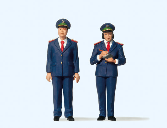 Preiser 45148 Chinese Railway Personnel (2) Figure Set G Gauge