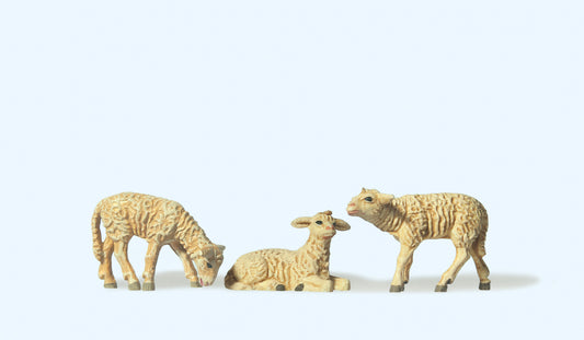 Preiser 47061 Lambs (3) Figure Set 1:25