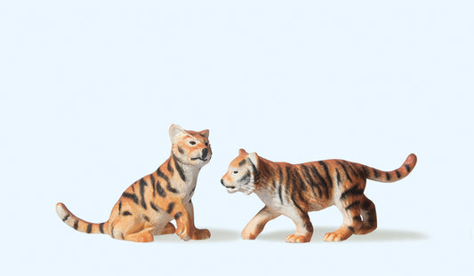 Preiser 47513 Tiger Cubs (2) Figure Set 1:25