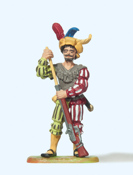 Preiser 52304 Mercenary Standing Loading Gun Figure 1:25