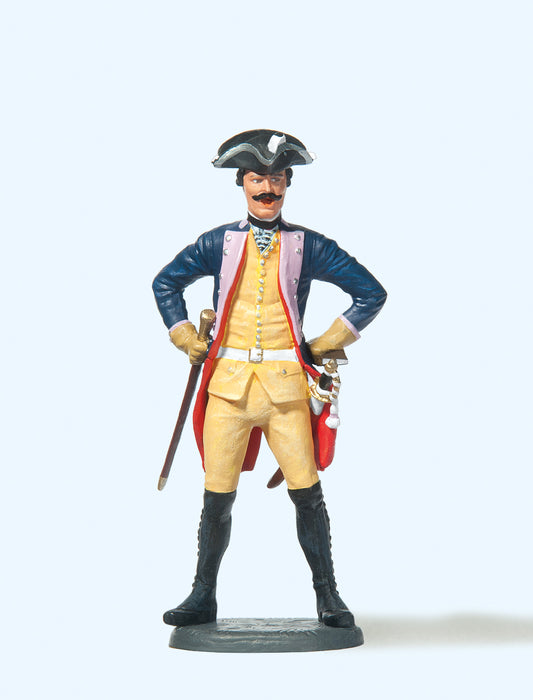 Preiser 54116 Prussian (1756) 7 NCO Standing Musketeer Figure 1:24