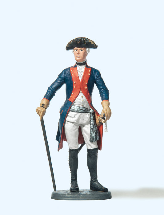Preiser 54123 Prussian (1756) 38 Officer Standing Figure 1:24