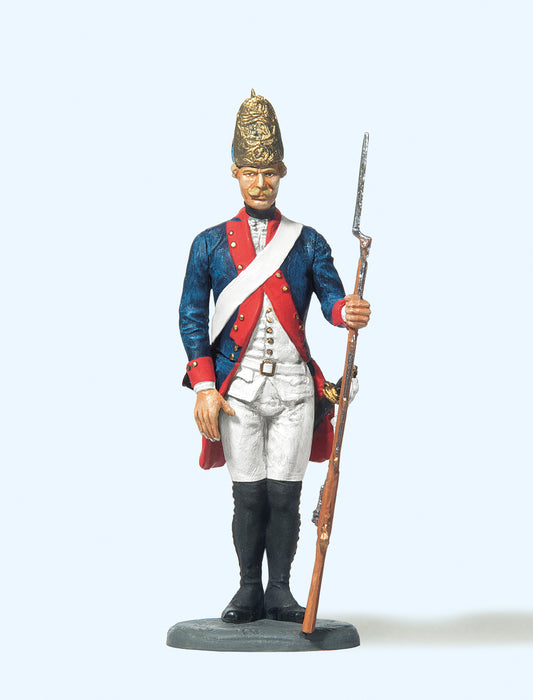 Preiser 54126 Prussian (1756) 38 Fusilier Standing Gun Lowered Figure 1:24