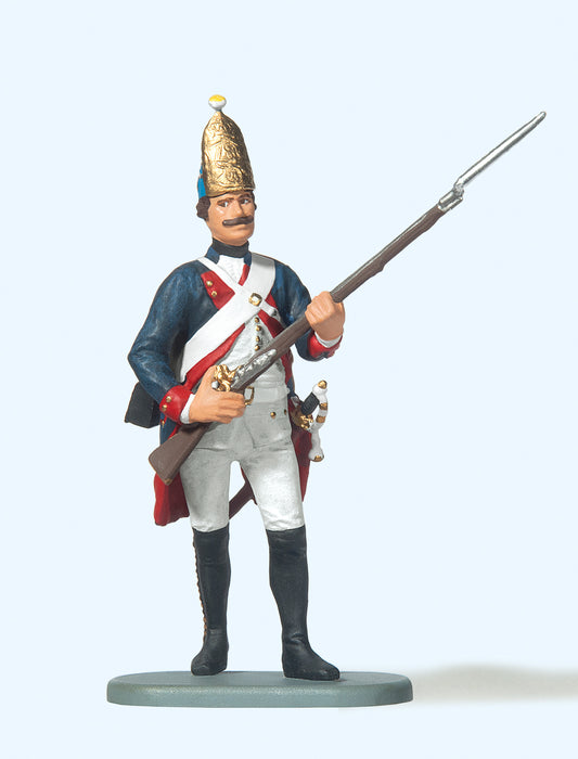 Preiser 54147 Prussian (1756) 38 Grenadier Standing with Gun Figure 1:24