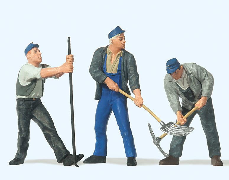 Preiser 63056 Track Workers (3) Figure Set Gauge 1