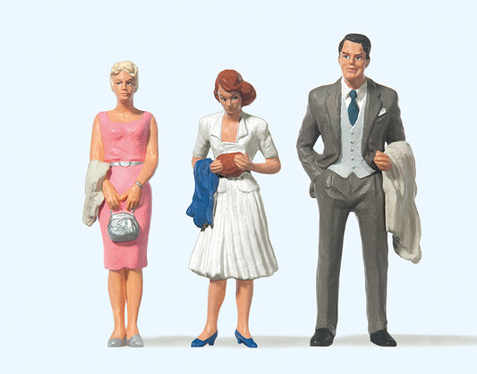 Preiser 63068 Passers By (3) Figure Set Gauge 1