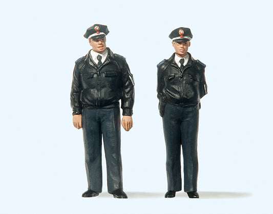 Preiser 63101 German Policemen NRD Blue Uniform (2) Figure Set Gauge 1