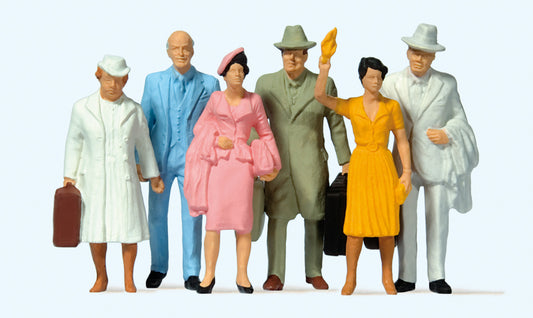 Preiser 63202 Passengers (6) Figure Set G Gauge