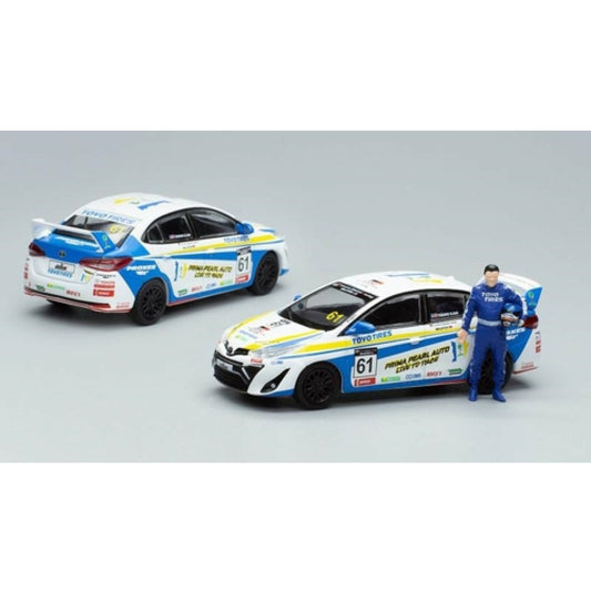 Pop Race GR Vios Malaysia Season 4 Tengku Djan No.61 1:64 Diecast Model