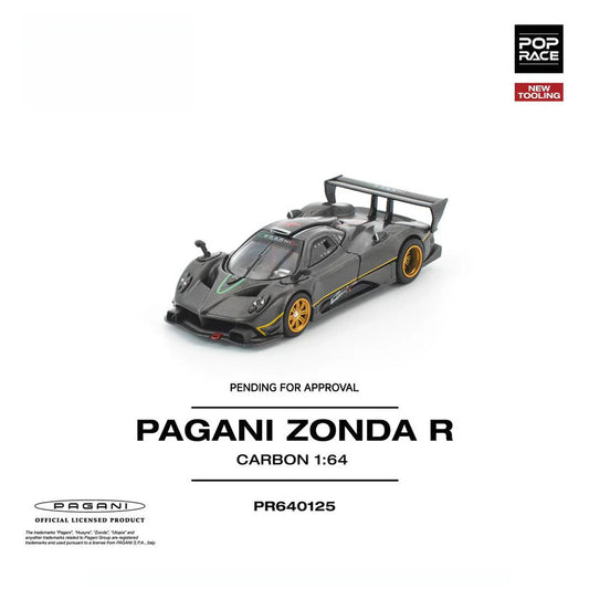 Pop Race Pagani Zonda R (New Tooling) 1:64 Diecast Car PR640125